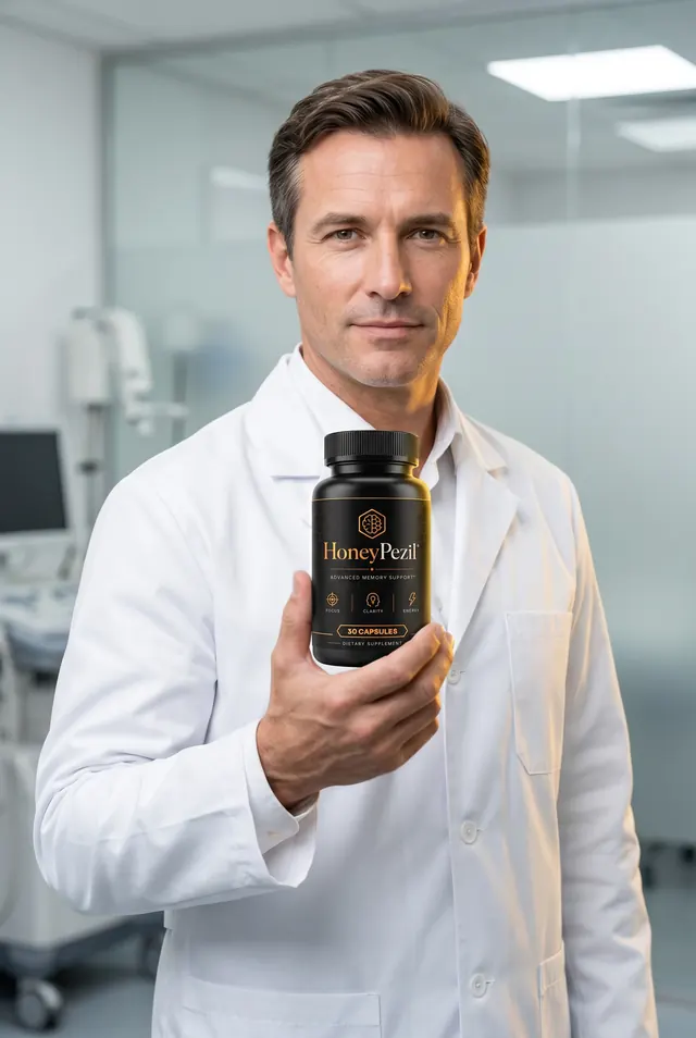 HoneyPezil advanced memory support presented with the product bottle
